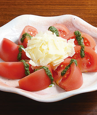 北海道パルメザンチーズのまるごとバジルトマト